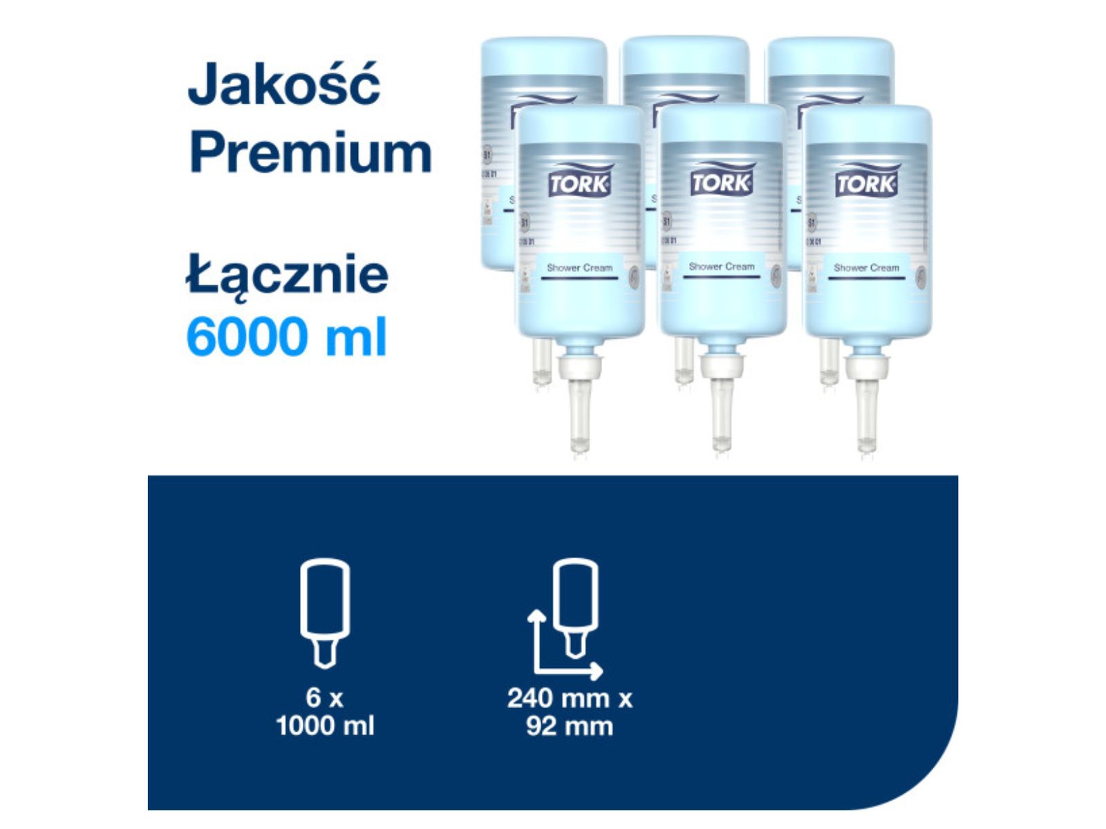 Mydło TORK 420601 S1 BLUE HEAD&BODY Karton 6x 1l